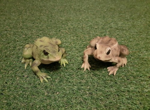 Gartenfigur frosch 2er set - gartenfigur, 2er-set