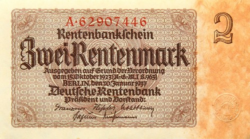 Deutsches reich banknote 2 - reich,