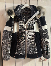 Damen Ski Jacke von SPORTALM Kitzbühel  Gr. 46 mit Pelz