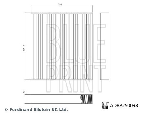 Blue print filter - blue,
