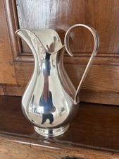 formschöner Henkel-Krug,  Handmade in Italy,  versilbert