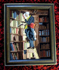 Gobelinbild mit Rahmen, der