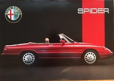 Poster Plakat Alfa Romeo Spider Serie 4 1989-1993 Original alt rar top 115
