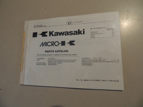 Parts catalog list kawasaki - parts,