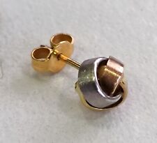 Gold Ohrstecker tricolor