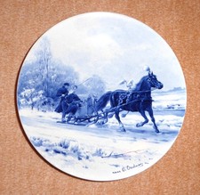 !!!! ROYAL DELFT DE PORCELEYNE FLES SCHÖNER ALTER WANDTELLER KERAMIK !!!!