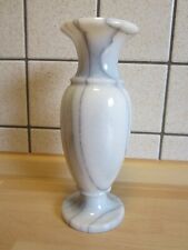 schlanke Marmorvase weiß grau 20cm hoch Marmor Vase Ø ca. 8cm