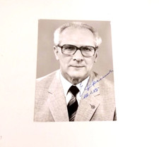 ERICH HONECKER *SED- Chef DDR*, original signed AK/CARD 10x15 cm (XX)