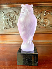 Alexandrit Glasfigur Eule CURT SCHLEVOGT! INGRID! SEHR GUTER ZUSTAND!