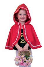 Umhang Rotkäppchen mit Kapuze