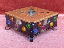 altes Stövchen Teewärmer Kaffeewärmer Teelicht Glassteine DDR