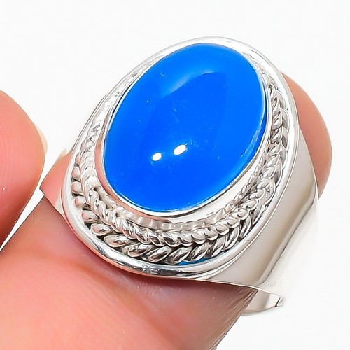 Blauer chalcedon edelstein 925 - chalcedon,