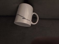 Rarität Trinkbecher der Luftwaffe LTG 63 weiß mit Beschriftung