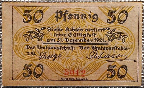 Notgeld pfennig klein - notgeld:,