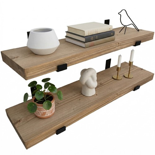 Holzbrett wandregal - 2x,