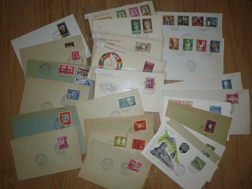 Saarland briefe fdc - 25, ab