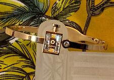 Moderner Damen-Armreif aus Edelstahl Roségold Color Flakon-Design und Kristalle