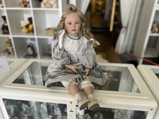  Ute Kase Lepp Sammler Porzellan Puppe 67 cm. Top Zustand.     