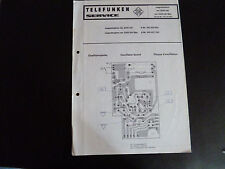 Service Informationen Telefunken MC 2500 hifi