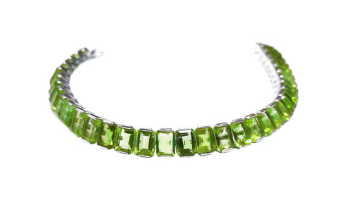 Silber herren peridot armband - peridot,