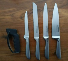 Messerset Kochmesser   Edelstahl +Victorinox Messerschärfer