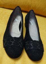 Pumps Dirndlschuhe Trachtenschuhe Wildleder  Gr.5 Gr. 38 -Firma  ARA NEU ungetra