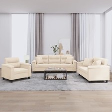 Sofagarnitur mit Kissen Sofa