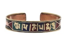 Om Mani Armreif aus Kupfer und