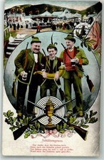 13992735 - Schuetzen Schiessscheibe Methorn Schuetzenfest 1907 Gebrauchsspuren