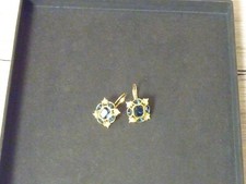 Ohrringe-vergoldet-18 Karat-Diamonique-Schmuck-edel-Collection 90ziger-rar