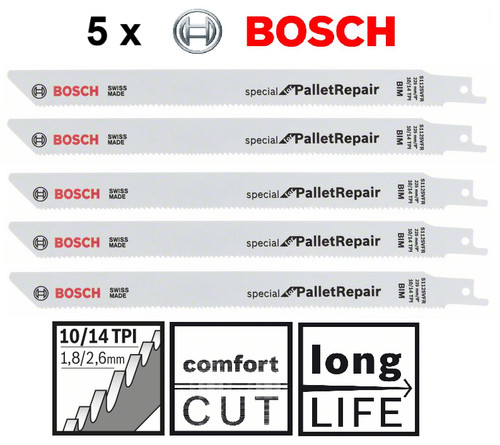 Bosch säbelsägeblätter s - 5x,