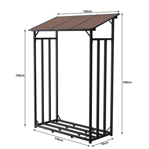 Metall kaminholzregal - metall,