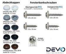 Fensterbankschrauben für Alu