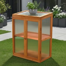 Gewächshaus Treibhaus Pflanzhaus mit 2 Türen Garten Balkon Schrank Anzuchthaus