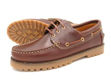 Herren Bootsschuhe braun Leder