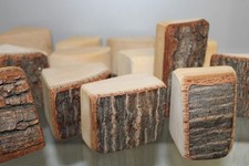 Holz Bausteine natur mit Rinde groß f. Burg Jahreszeitentisch Feste Waldorf