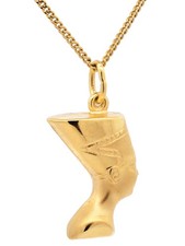 Gold Anhänger Nofretete  mit Goldkette massiv 333 - 8 Karat Gold