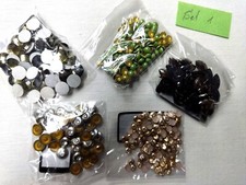 12 Sets Hotfix-Schmucksteinchen Für Die Textilgestaltung, Aus Hobbyauflösung 