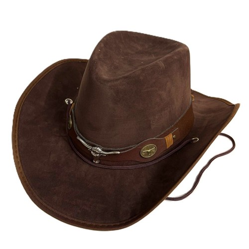 Brauner stier cowboy hut wild - stier,