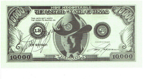 Larry hagman signed autogramm - larry,