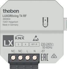Theben 4-fach Funk-Tasterschnittstelle UP LUXORliving T4 RF, grau