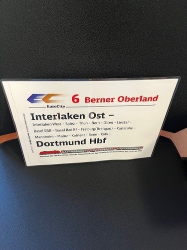 Zuglaufschild interlaken - zuglaufschild, 6