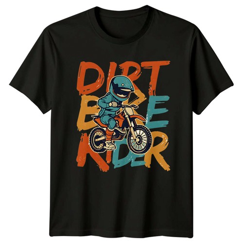 Dirt bike fahrer - bike, retro