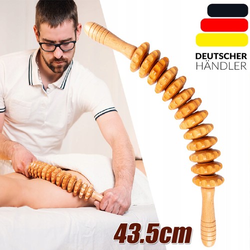 Holz faszienrolle mit - faszienrolle, griff