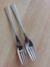 WMF Lindau * 2 Menügabeln * Edelstahl Cromargan * 19,8 cm * je 38 Gramm * Gut