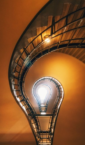 Wandbild wendeltreppe in - wandbild:,