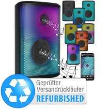 auvisio Mobile Outdoor-PA-Partyanlage & -Bluetooth-Boombox, Versandrückläufer