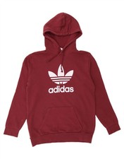 ADIDAS Herren Graphic Hoodie Pullover Medium Burgund Baumwolle HT10