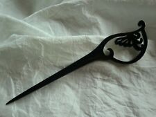 Haarnadel SABRINA aus schwarzem Büffelhorn, Haarschmuck