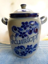 Rumtopf  Westerwälder Steinzeug  mit Deckel Salzglasur Gärtopf 3,5 L, TOP!